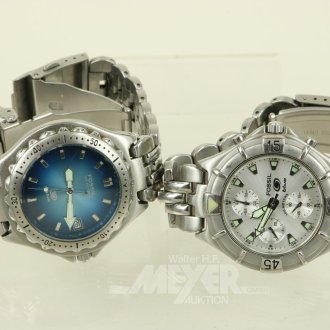 2 Herrenarmbanduhren