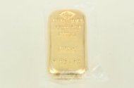 Goldbarren, Degussa, gegossen