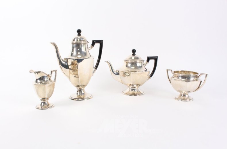 4-tlg. Kaffee- u. Teeservice, neuzeitlich