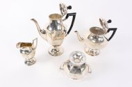 4-tlg. Kaffee- u. Teeservice, neuzeitlich