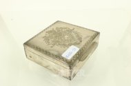 Zigarretendose mit Gravur u. Monogramm 'EZ'