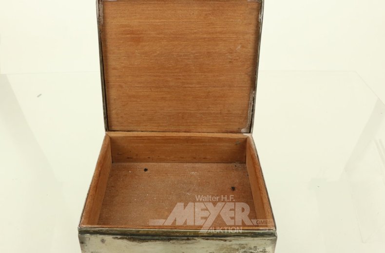 Zigarretendose mit Gravur u. Monogramm 'EZ'