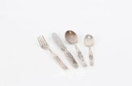 Kinderbesteck-Set, 4-tlg., Vintage
