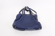 Blaue Ledertasche 'Vitello Daino Two-Way Shopping Tote'