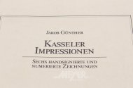 Mappe mit 6 Zeichnungen "Kasseler Impressionen"