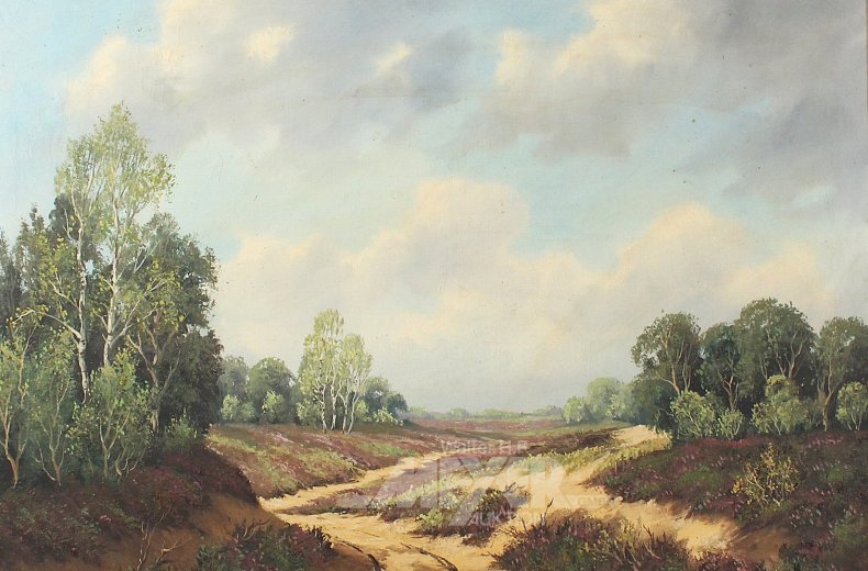 Gemälde "Heidelandschaft"
