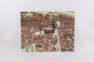 5 Gemälde mit historischen Stadtansichten von Hamburg
