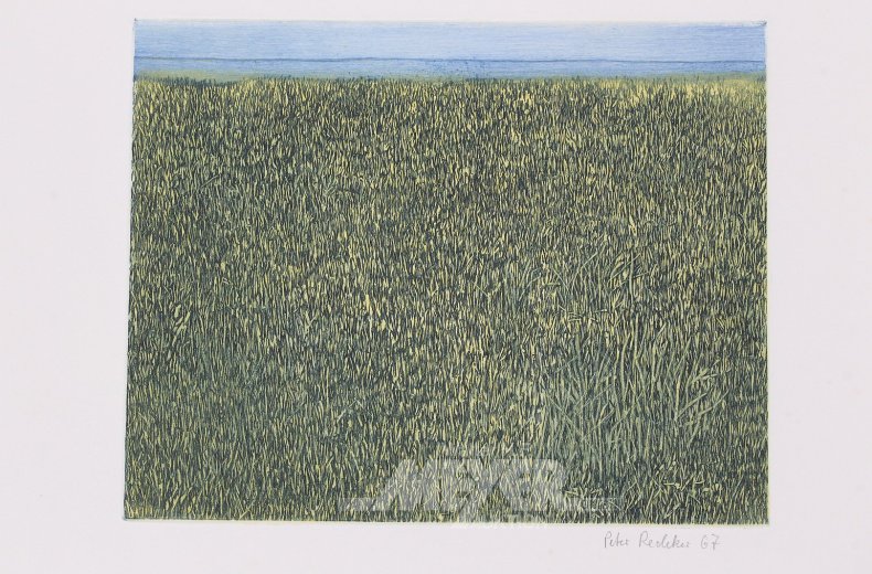 Farbradierung 'Landschaft'