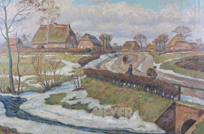 Gemälde 'Frühlingserwachen im Alten Land'