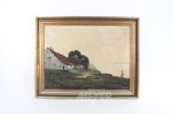 Gemälde 'Gehöft an der Küste'