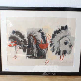 Lithographie 'Kopfschmuck'