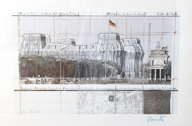 Druckgrafik 'Wrapped Reichstag'