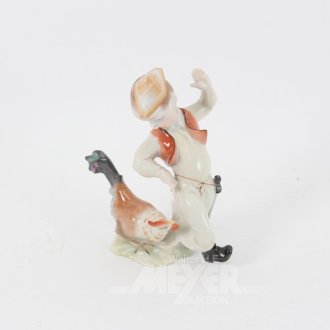 Porzellanfigur  "Hühnerdieb"