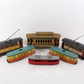 Posten Modellstrassenbahnen und Personenwagen