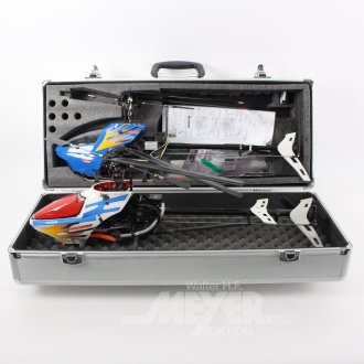 4 versch. Modellhubschrauber