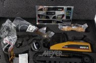 Modellbagger, im Koffer