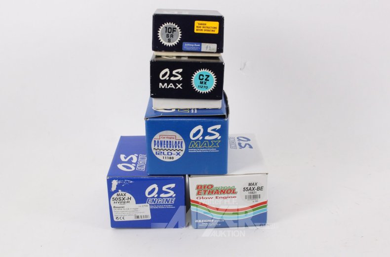 5 versch. Modellmotoren