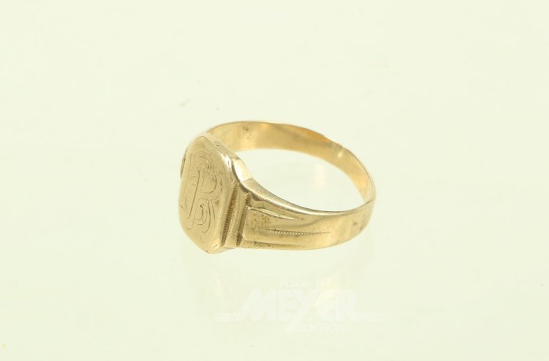 Ring mit Monogramm