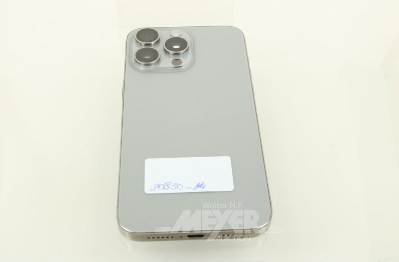 Smartphone Apple 15 Pro Max, grau
