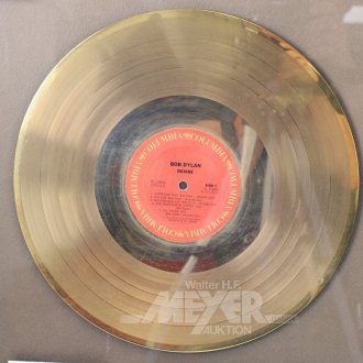 Auszeichnung RIAA 'Gold' Sales Award für das Album 'Desire' von Bob Dylan