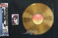 Auszeichnung 'Gold' Sales Award von CBS für das Album 'Empire Burlesque' von Bob Dylan