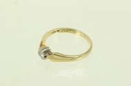Solitärring mit Brillant von ca. 0,10ct