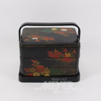 dreischichtige japanische Bento-Box