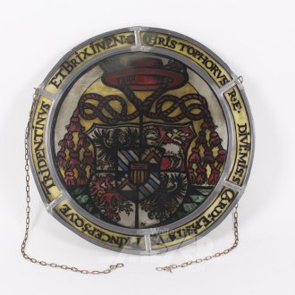 runde Bleiverglasung "Wappen"