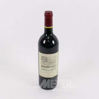 Flasche Rotwein, Jahrgang 1998