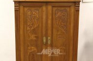 Vertiko im Jugendstil mit floraler Schnitzerei