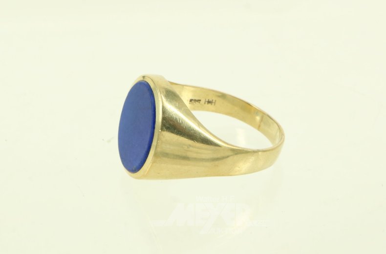 Herrenring mit Lapislazuli