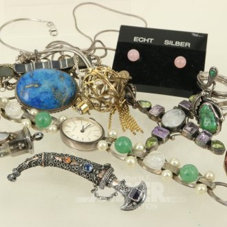 Konvolut Silberschmuck
