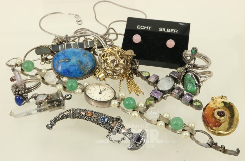 Konvolut Silberschmuck