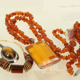Konvolut Bernsteinschmuck
