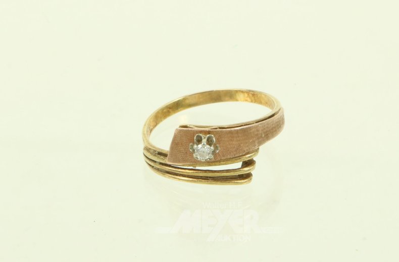 Ring mit 1 kl. Brillant