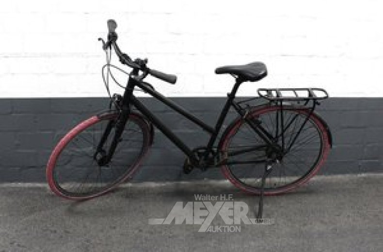 Damenfahrrad, stealth black, 23"