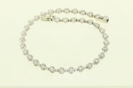 Armband mit 36 kl. Brillanten u. Diamantrosen