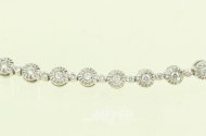 Armband mit 36 kl. Brillanten u. Diamantrosen
