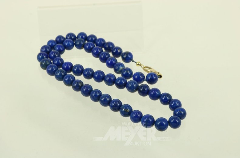 Lapislazuli-Perlenkette, Schließe in 333 GG