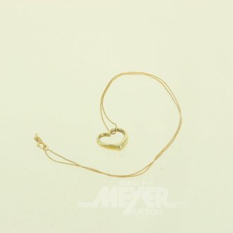 Kette mit Anhänger 'Herz'