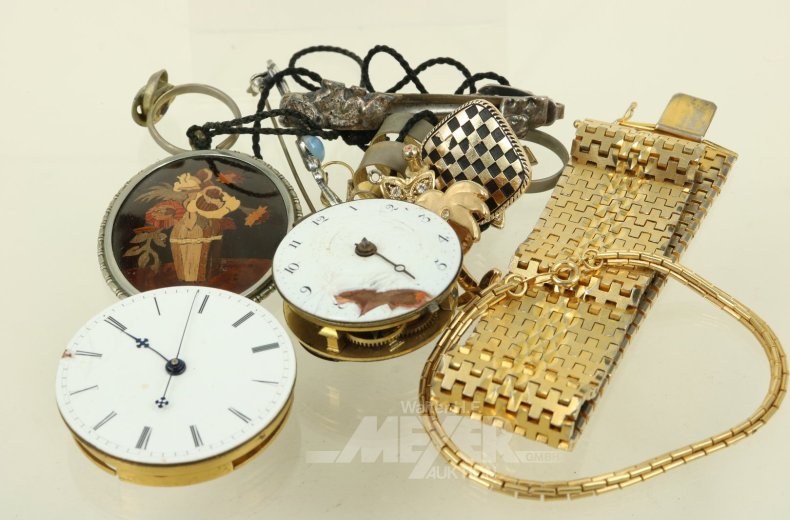 Konvolut Modeschmuck im Schmuckkasten