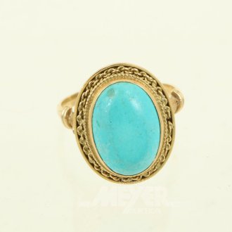 Ring mit Türkis-Cabochon