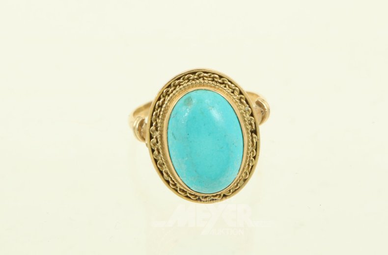 Ring mit Türkis-Cabochon