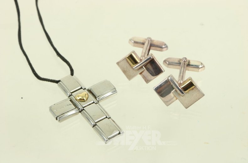 kl. Konvolut Mode- u. Silberschmuck