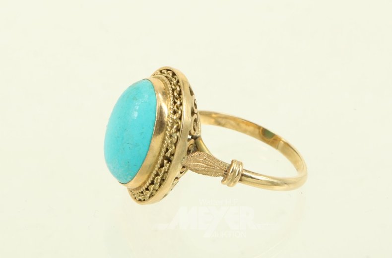 Ring mit Türkis-Cabochon