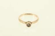 Solitärring mit 1 kl. Brillant von ca. 0,10ct