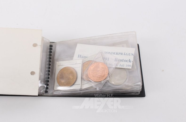 Mini-Münzalbum, überw. Sonderprägungen