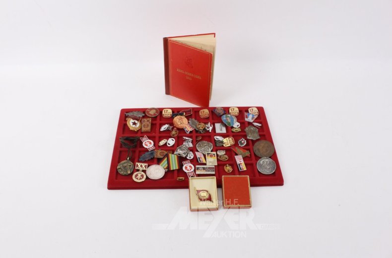Posten Klein-Abzeichen und Anstecknadeln, DDR