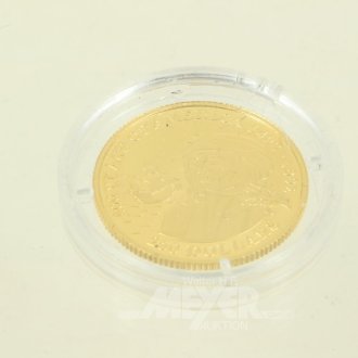 Goldmünze Cookinseln 250 Dollars '500 Years of America' 1990