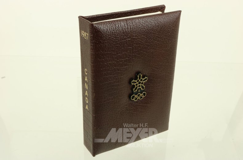 Goldmünze Kanada 100 Dollars 'XV. Olympische Winterspiele' 1987